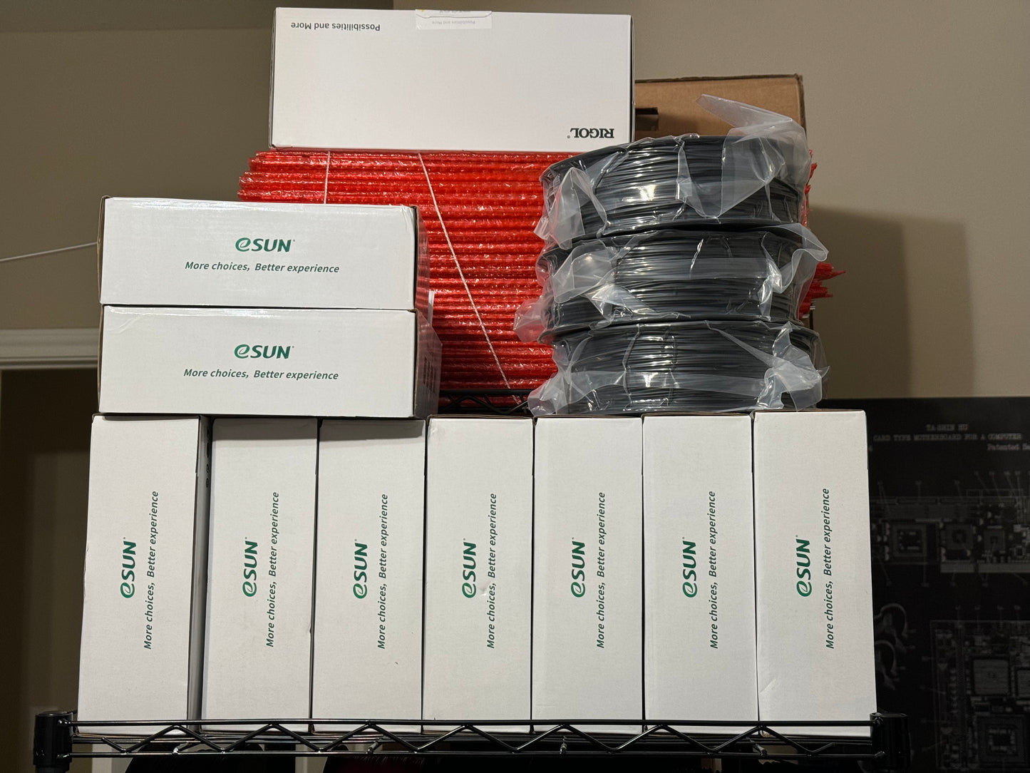 eSUN ABS+ Filament - Black 1.75mm 1kg